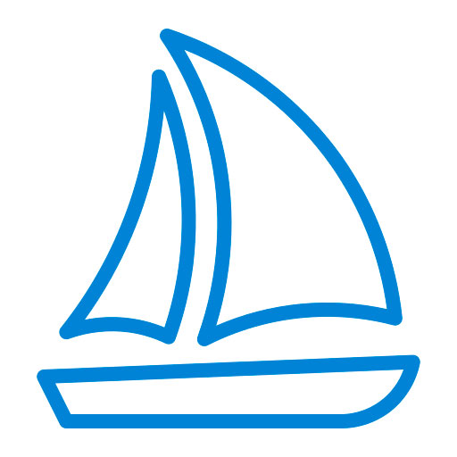 barco-de-vela-azul